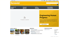 Desktop Screenshot of memoria2008.ferrovial.es